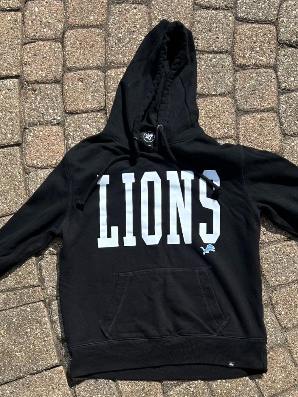 Detroit Lions NFL Football '47 Hoodie Sz L